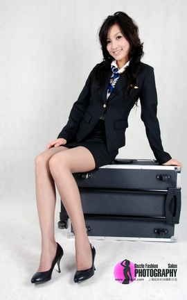 上海炫彩丝袜写真 No.129  宝宝_空勤制服_04