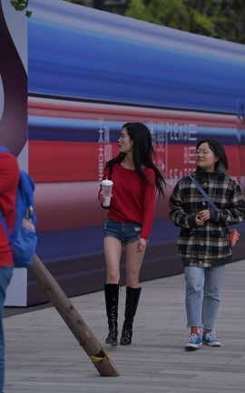 精选街拍作品 NO.1087 视觉冲击街拍作品 美腿热裤YY_丽丝库