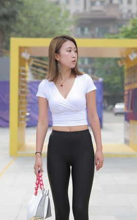 精选街拍作品 NO.0242 性感的黑色打底裤美女 part3_丽丝库